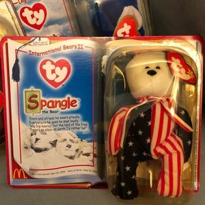 Set of 10 mini ty animals.